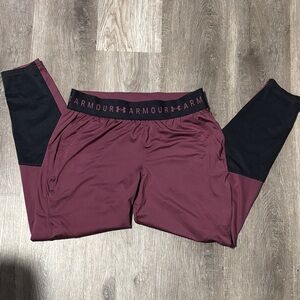 Under Armour woman’s Burgundy and Black Joggers